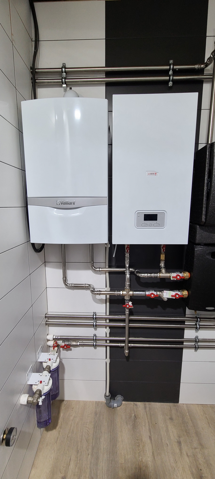 Монтаж котельной Vaillant в загородном доме