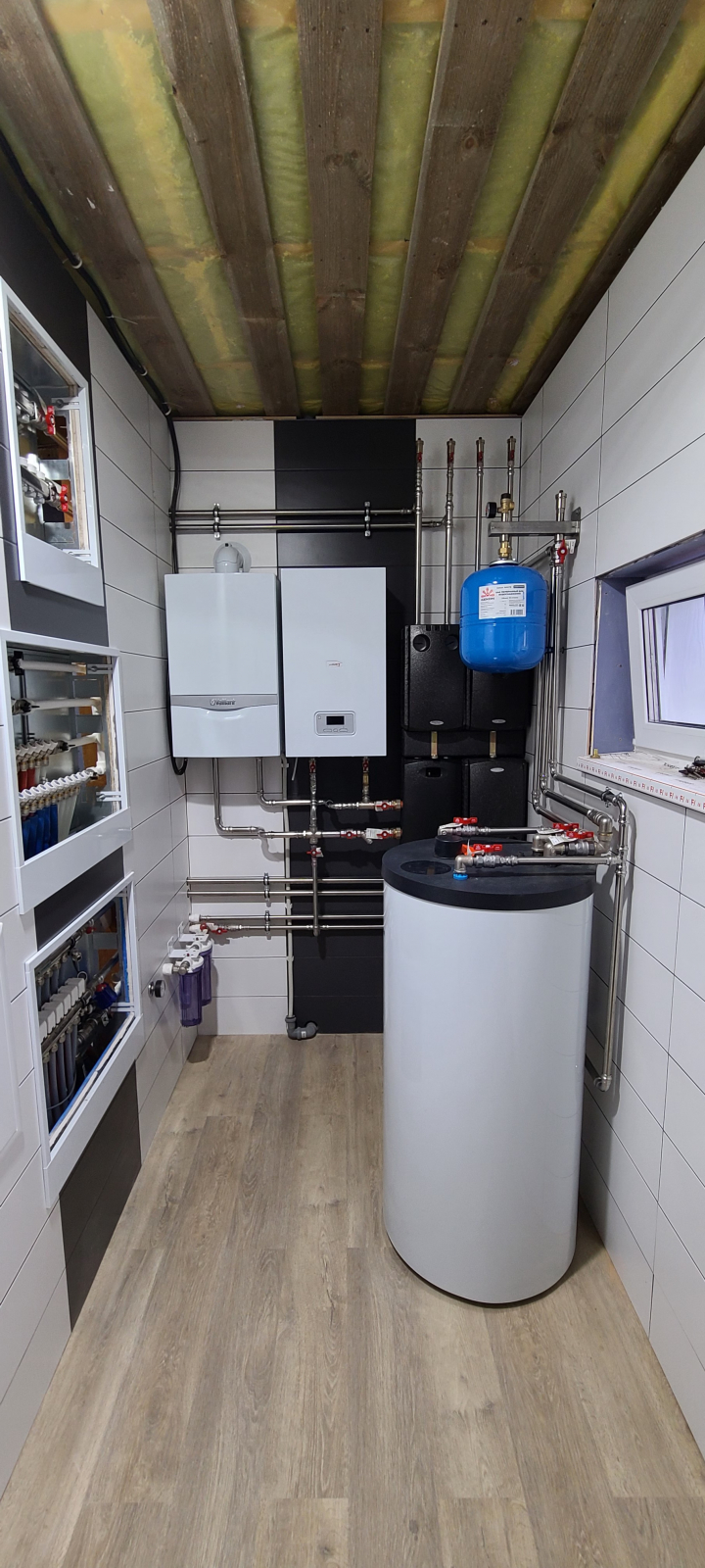Монтаж котельной Vaillant в загородном доме